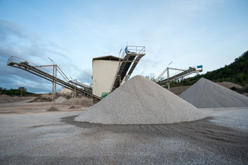 Large pile of gravel