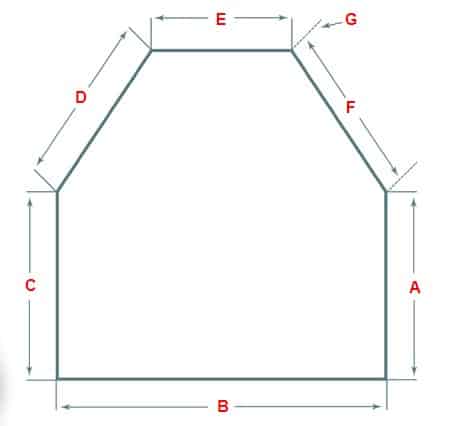 diagram of house-shaped gasket